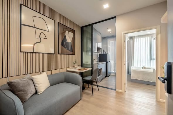 living room and bedroom of โมดิซ ไรห์ม รามคำแหง
