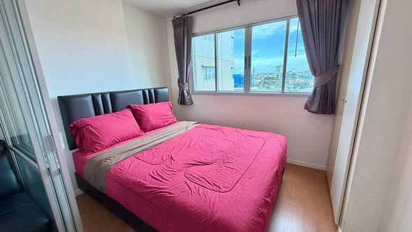 bedroom of Lumpini Condo Town North Pattaya-Sukumvit