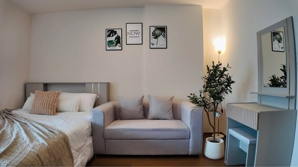 living room and bedroom of Lumpini Condotown Ekachai 48