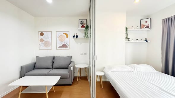 bedroom of Lumpini Mega City Bang Na