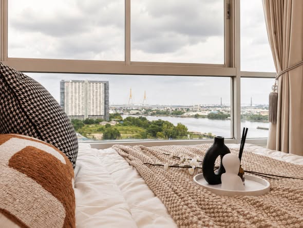 bedroom of Lumpini Park Riverside Rama 3