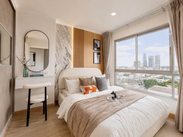 bedroom of Lumpini Park Riverside Rama 3