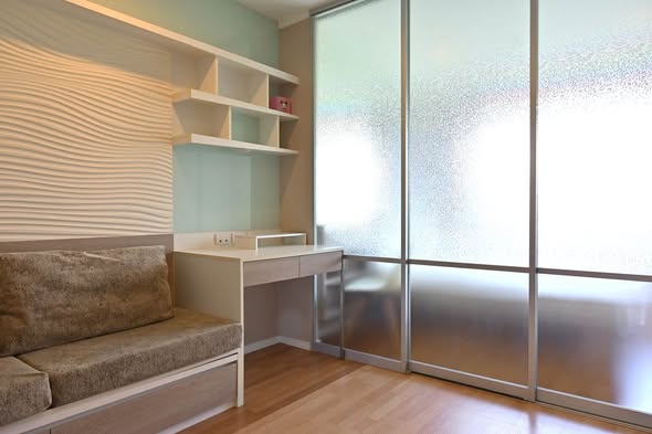 bedroom and room interior and bathroom of Lumpini Place Boromarajonani – Pinklao