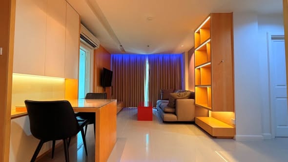 bedroom and living room of Lumpini Place Rama 9 – Ratchada