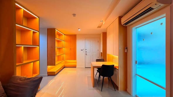 bedroom and room interior of Lumpini Place Rama 9 – Ratchada