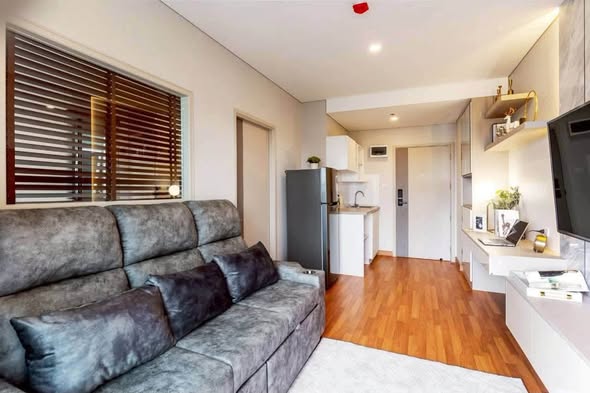 bedroom and living room of Lumpini Place Taopoon Interchange