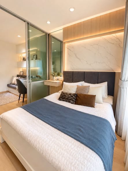 bedroom of Lumpini Ville La Salle – Bearing