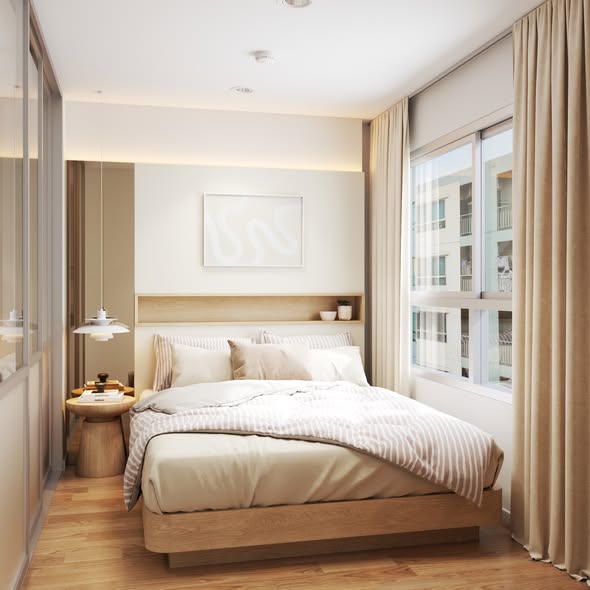 bedroom of Lumpini Ville On Nut – Phatthanakan