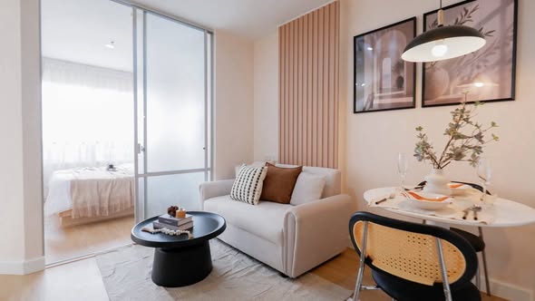 living room of Lumpini Ville Ramintra-Laksi