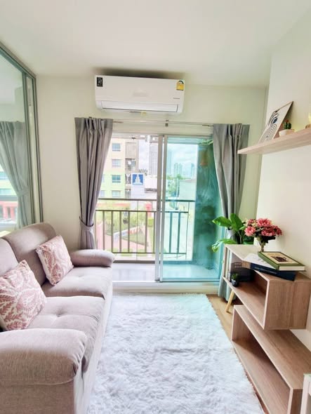 living room and bedroom of Lumpini Ville Rat Burana – Riverview 2