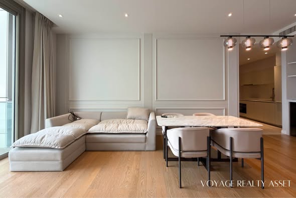 bedroom and living room of Magnolias Waterfront Residences