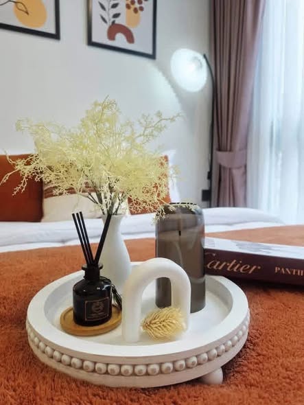 bedroom and bathroom of Maroon Ratchada 32 (สำนักงานขาย)