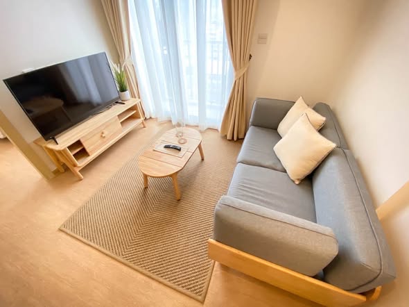 living room and bedroom of MARU Ekkamai 2