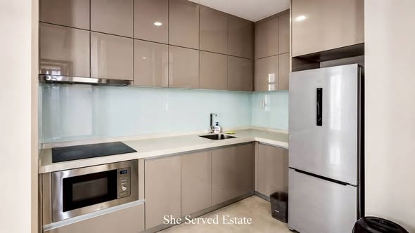 kitchen of Mayfair Place Sukhumvit 50