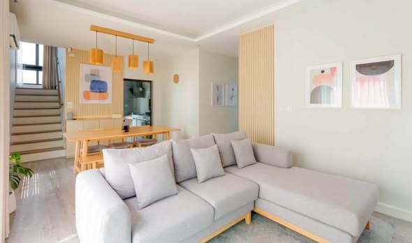 living room and bedroom of Modi house โมดิเฮาส์ ตัวจริงเรื่องบ้านน้อคดาวน์ บ้านสำเร็จรูป