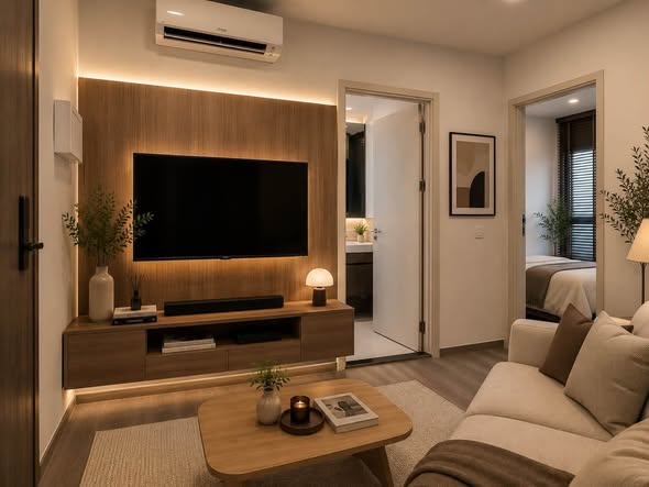 bedroom and living room of Modiz Avantgarde