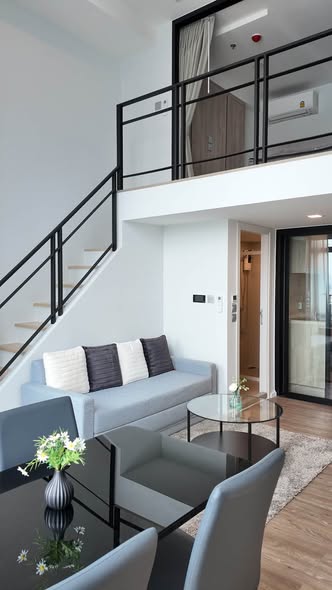 living room of Modiz Sukhumvit 50 โมดิซ สุขุมวิท 50