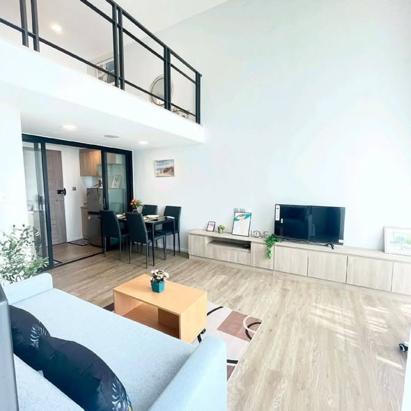 living room and room interior of Modiz Sukhumvit 50 โมดิซ สุขุมวิท 50