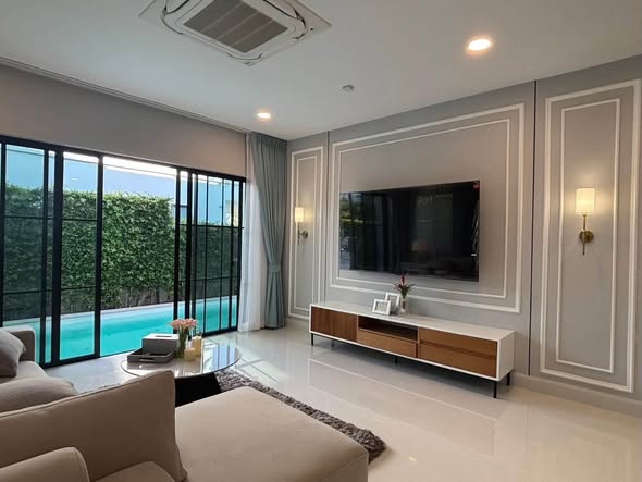 living room and bedroom and room interior of Nantawan Rama 9 Srinakarin