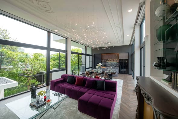 living room and room interior of Nantawan Rama 9 Srinakarin