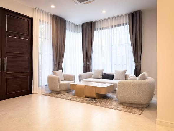 living room and bedroom and room interior of Narasiri Phahol – Watcharapol