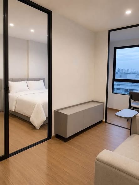 bedroom and room interior of NICHE MONO RAMA 9 (Sales Gallery) นิช โมโน พระราม 9