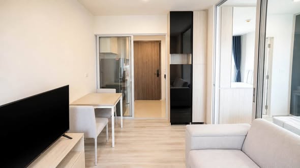 living room and bedroom and room interior of Niche MONO Ramkhamhaeng