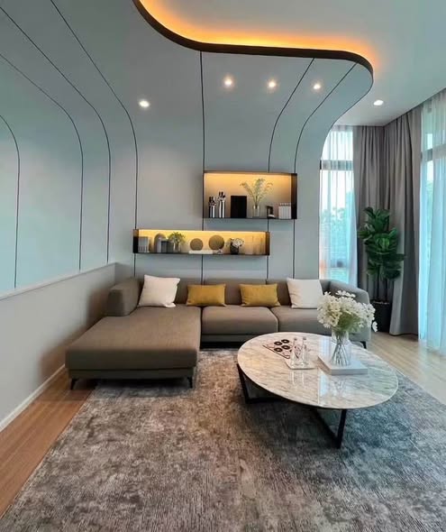 living room of Nirvana Define Srinakarin-Rama9
