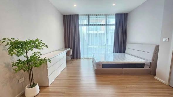 living room and bedroom of Nirvana Define Srinakarin-Rama9
