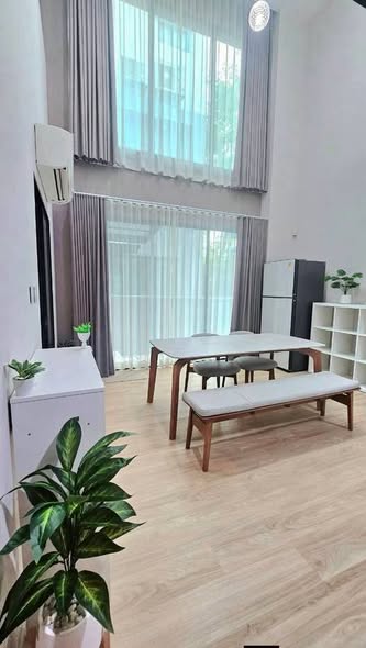 living room and bedroom of Nirvana Define Srinakarin-Rama9