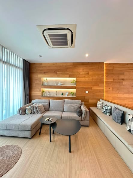 living room and bedroom of Nirvana Define Srinakarin-Rama9