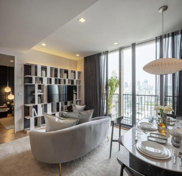 living room of Noble Around Sukhumvit 33