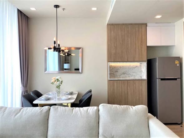 living room and room interior and kitchen of Noble Around Sukhumvit 33