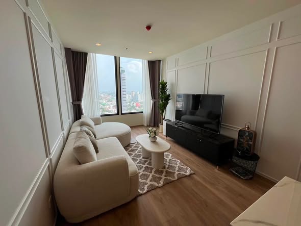 living room and bedroom of Noble Form Thonglor โนเบิล ฟอร์ม ทองหล่อ