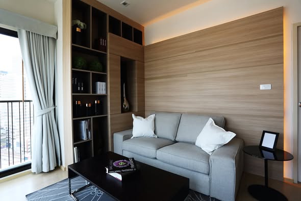 bedroom and living room of Noble Reform