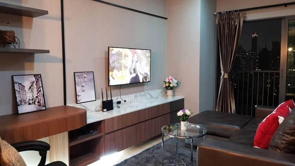 bedroom and living room of Noble Remix