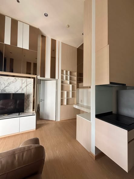 living room and room interior and kitchen of Noble Revolve Ratchada 1
