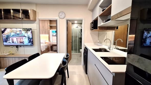 kitchen of Nue Riverest Ratburana นิว ริเวอร์เรสต์ ราษฎร์บูรณะ