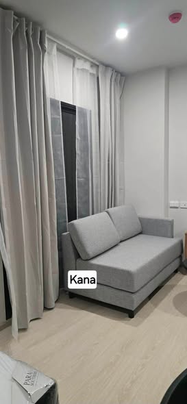 living room and bedroom of Nue Riverest Ratburana นิว ริเวอร์เรสต์ ราษฎร์บูรณะ