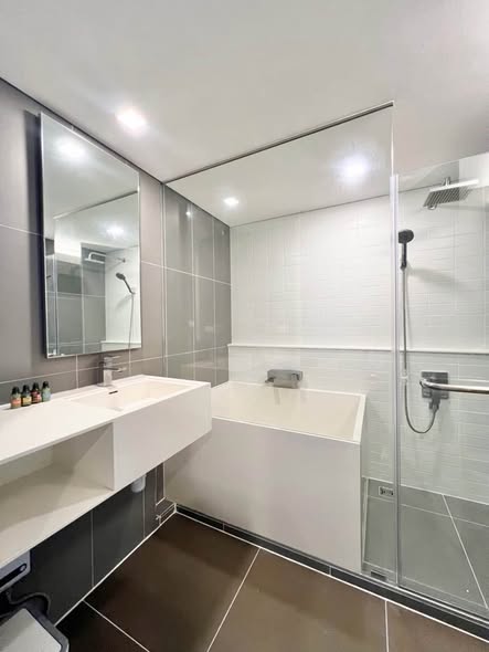 room interior and bathroom of Null Pointer Lab