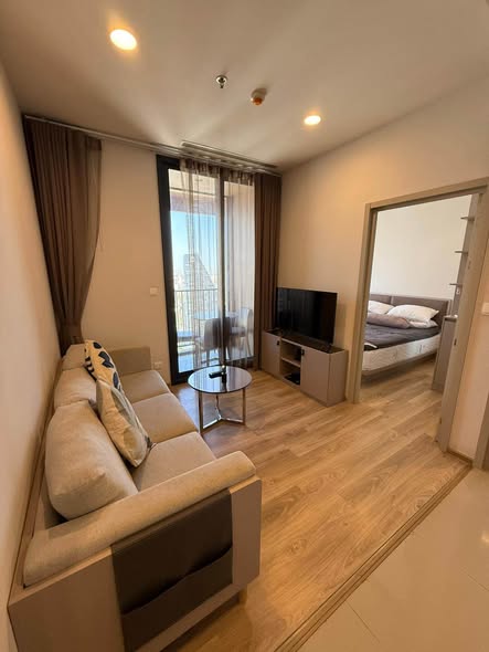 bedroom and living room of Oka Haus