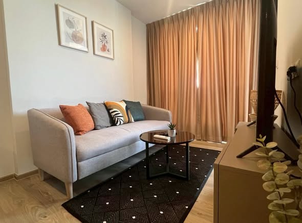 bedroom and living room of Oka Haus