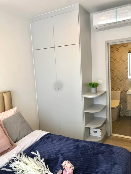 bedroom and room interior of Oka Haus