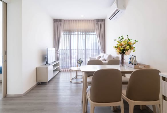 bedroom and living room of Origin Place Bangna