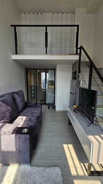 living room of Origin Plug & Play Ramintra : ออริจิ้น ปลั๊ก แอนด์ เพลย์ รามอินทรา