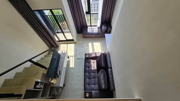 living room of Origin Plug & Play Ramintra : ออริจิ้น ปลั๊ก แอนด์ เพลย์ รามอินทรา