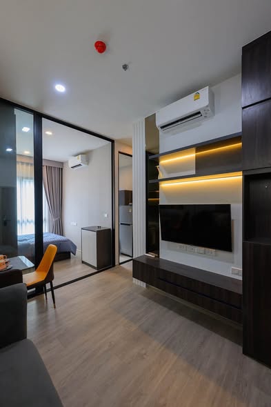 living room and bedroom of Origin Plug & Play Ramintra : ออริจิ้น ปลั๊ก แอนด์ เพลย์ รามอินทรา