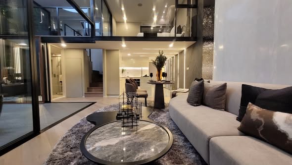 living room and room interior of Origin Thonglor World (ออริจิ้น ทองหล่อ เวิลด์)
