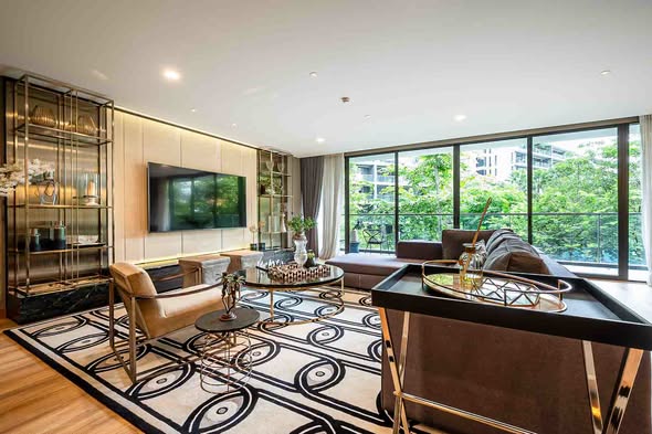 living room of Park Court Sukhumvit 77
