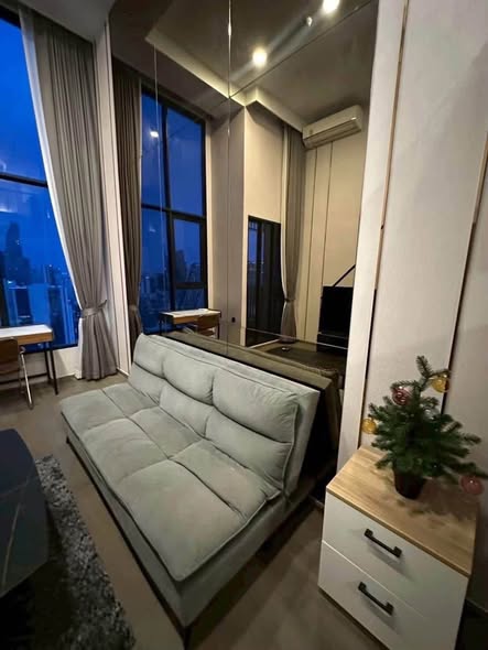living room of Park Origin Chula-Sam Yan